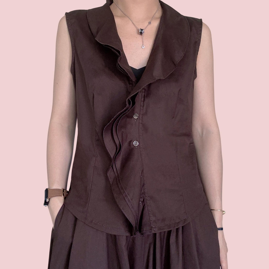 Completo in cotone "Onde chic" - Coordinato set 2 pezzi - Made in Italy