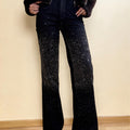 Jeans Nero con brillantini invernali FAVOLOSI per un look elegante e sofisticato
