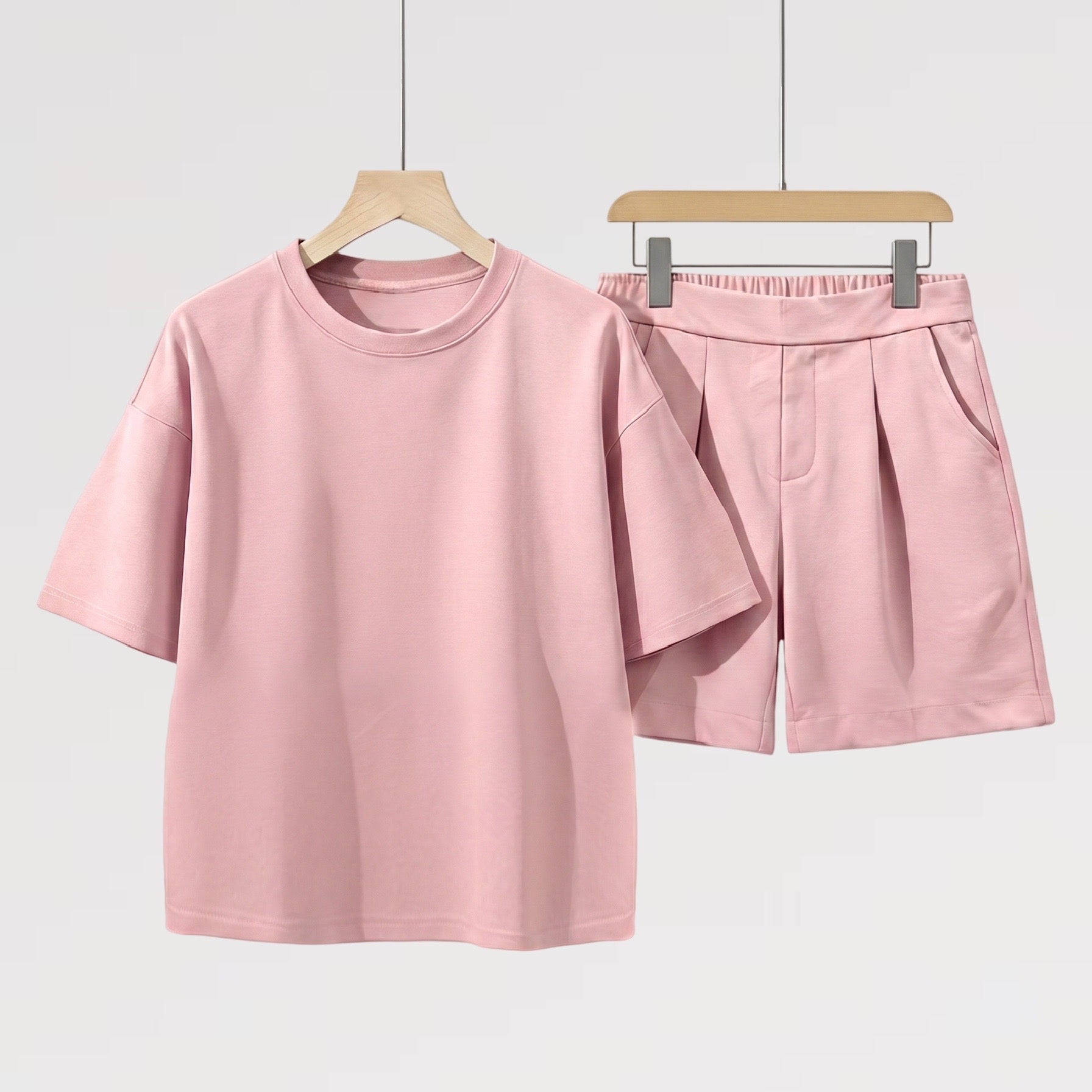 Oversize Sommer-Set Made in Italy Baumwolle Viskose-LADY FIRST