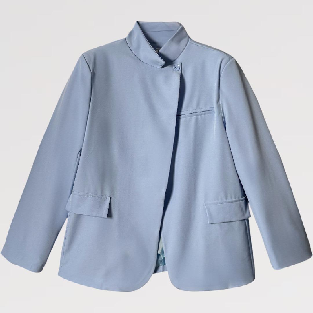 Blazer One Button Over Minimal Nero  – Made in Italy vestibilita' over