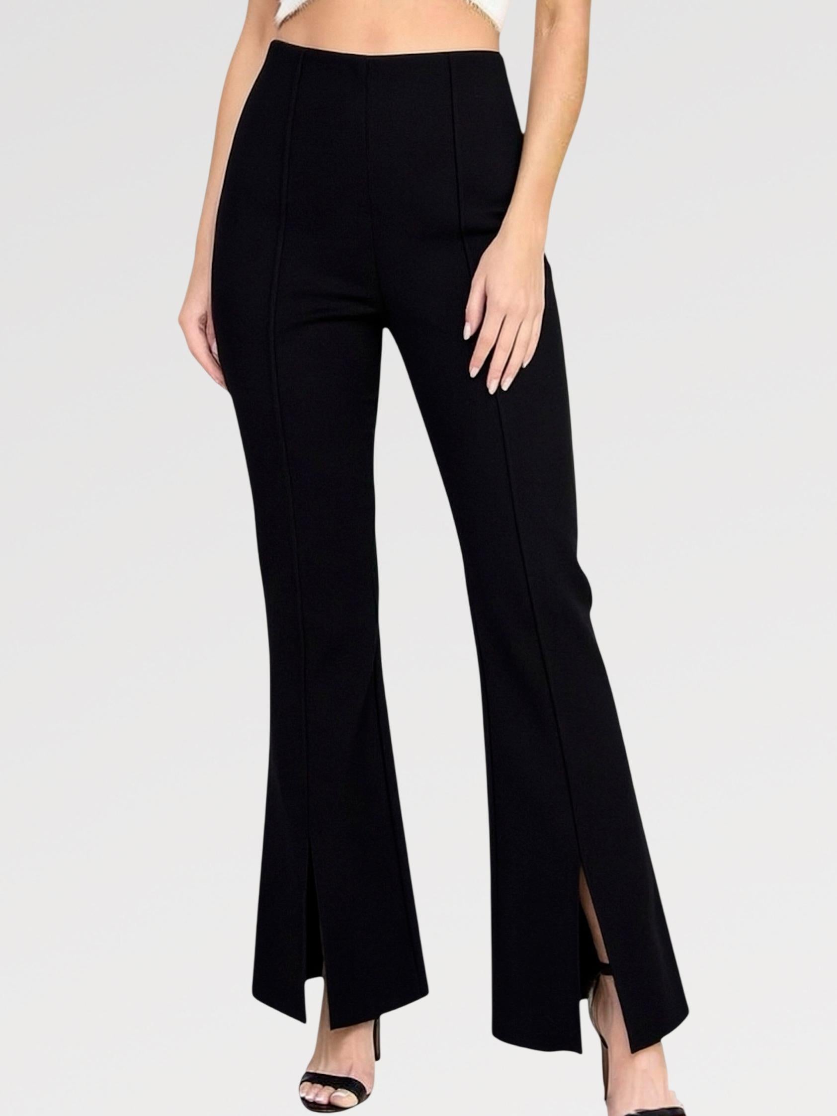 Pantalone Elegante Flare con Spacco davanti  Must-Have per il Tuo Guardaroba Perfetto per Chi Amo lo Stile Elegante