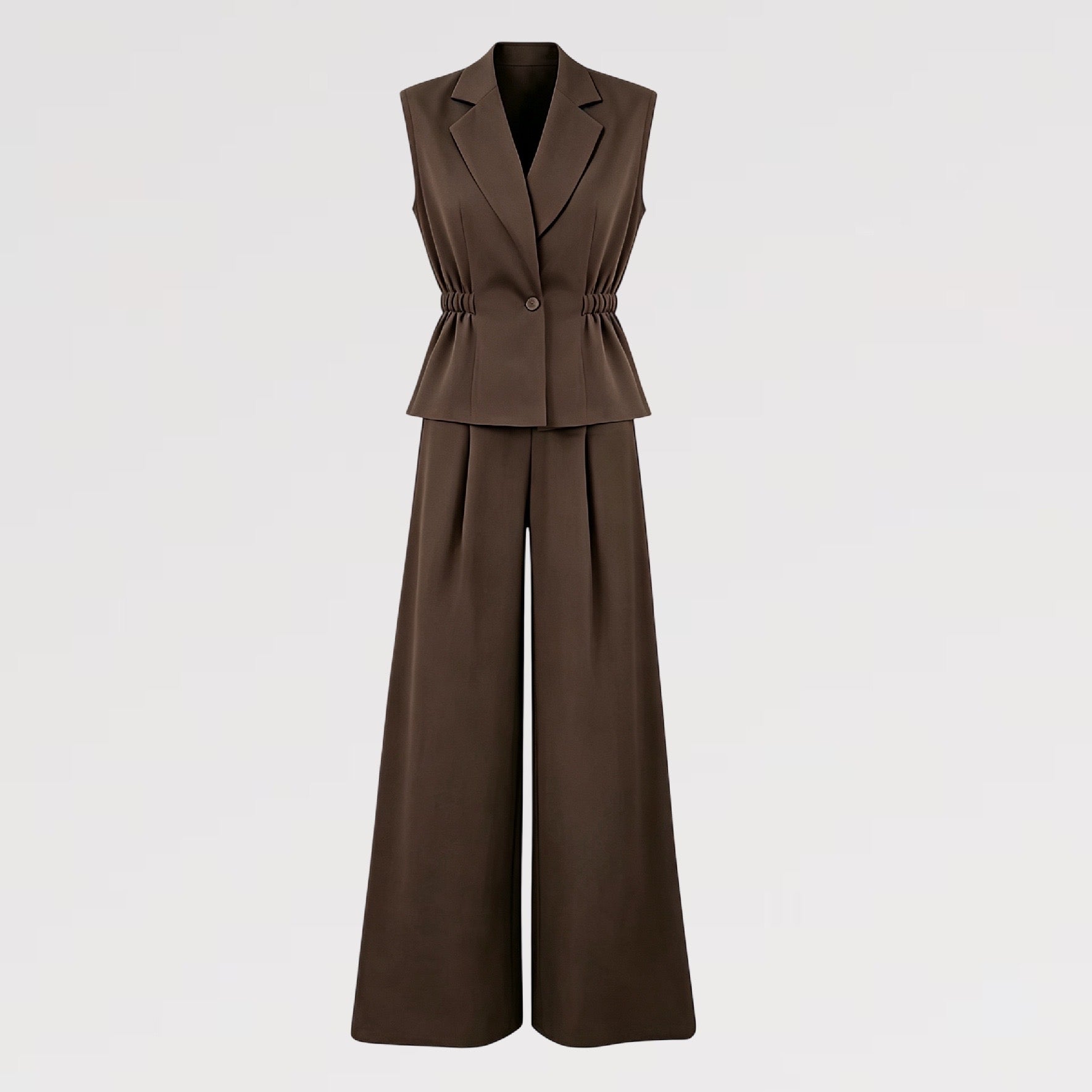 Completo 2 pezzi Gilet Sartoriale & Pantalone Palazzo - Made in Italy