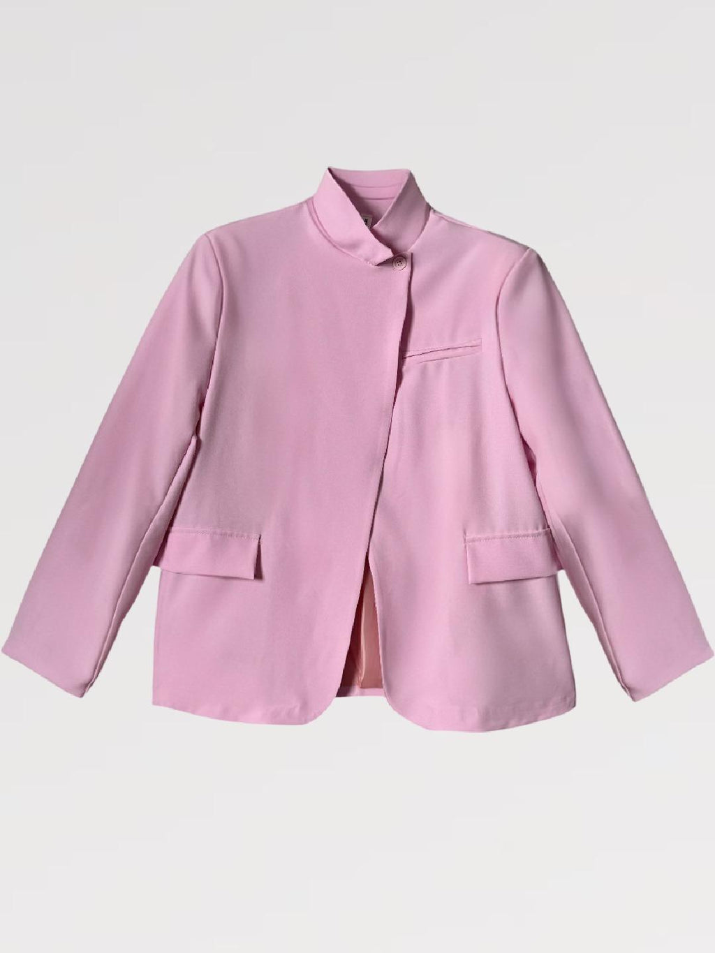 Blazer One Button Over Minimal Nero  – Made in Italy vestibilita' over
