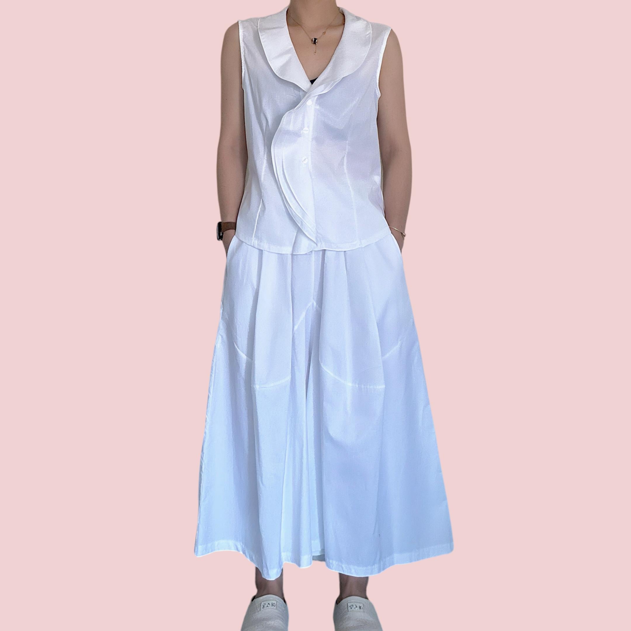 Completo in cotone "Onde chic" - Coordinato set 2 pezzi - Made in Italy