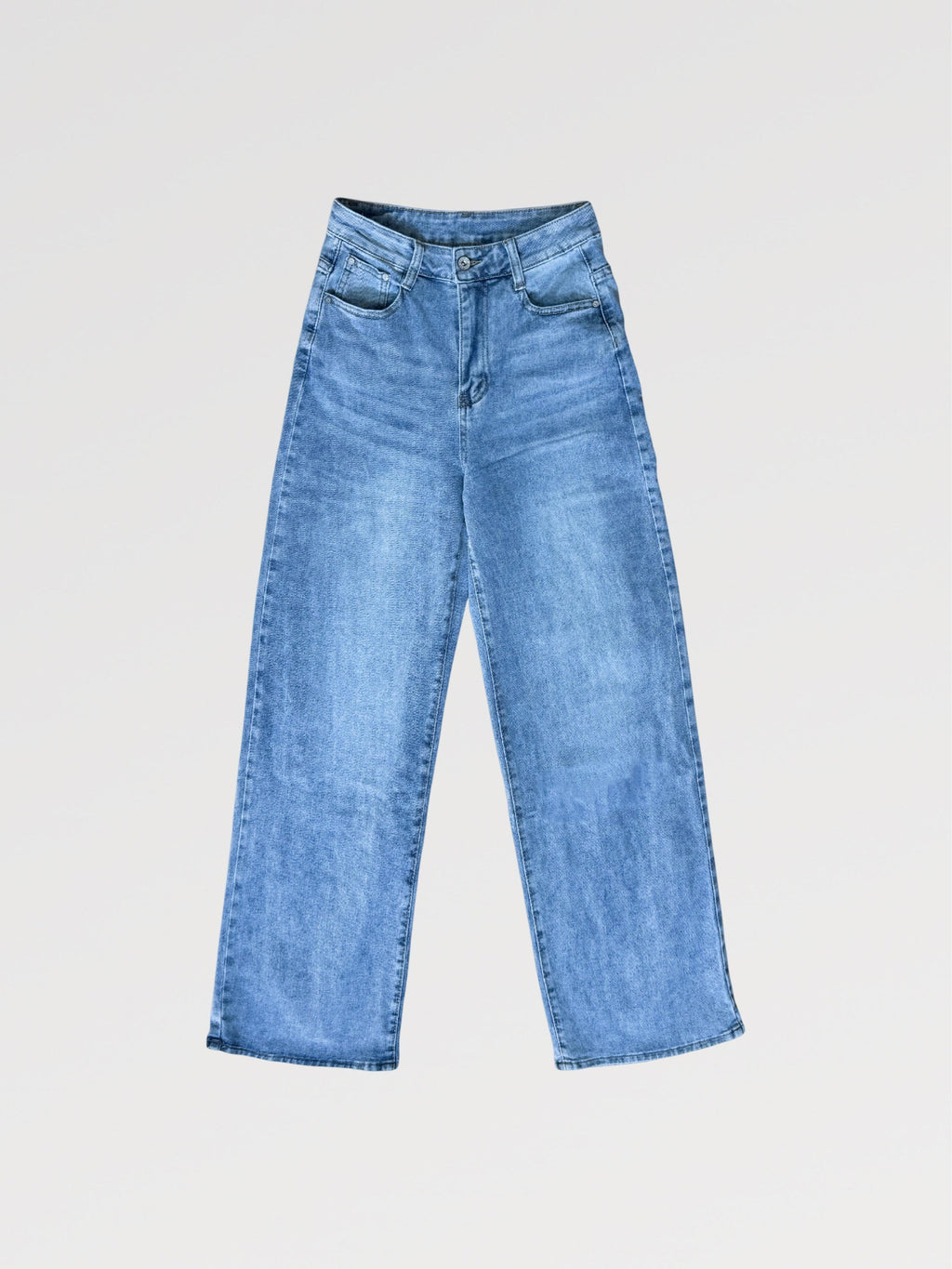 Jeans Galassia Rosa - Jeans elasticizzato Chiaro con tasca posteriore rifinito con tessuto rosa e brillantinato