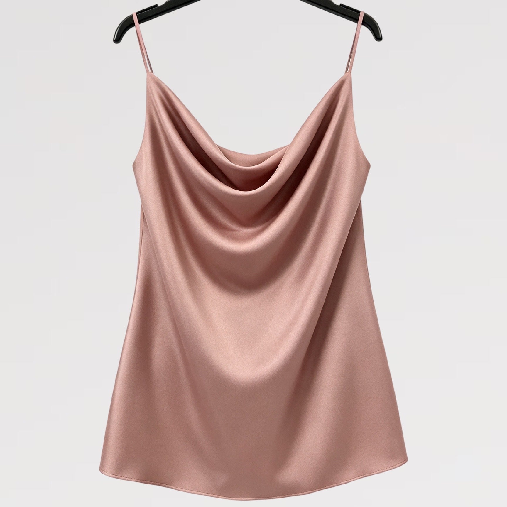 【Lady First】Canotta FLAVIA  a collo cadente, tessuto opaco, - Made in Italy