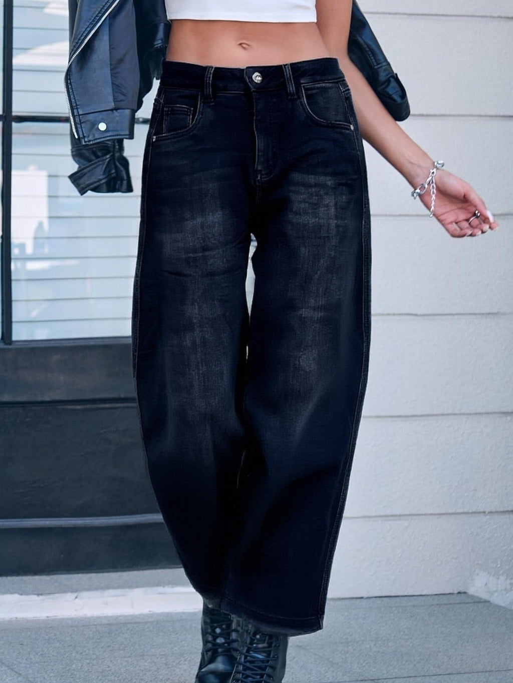 Jeans Neri Baloon Balloon Fit “Midnight Volume” Invernale
