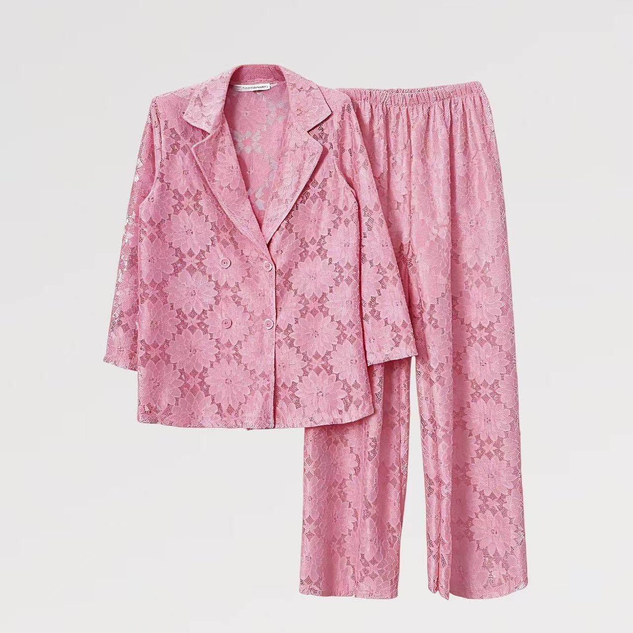 【Lady First】Completo Tailleur in Pizzo - Made in Italy