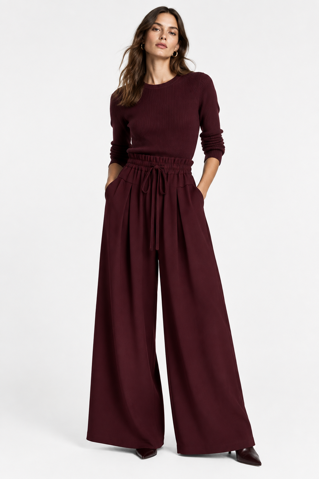 【Lady First】Pantaloni Coulisse Donna – Vita Elasticizzata - made in italy