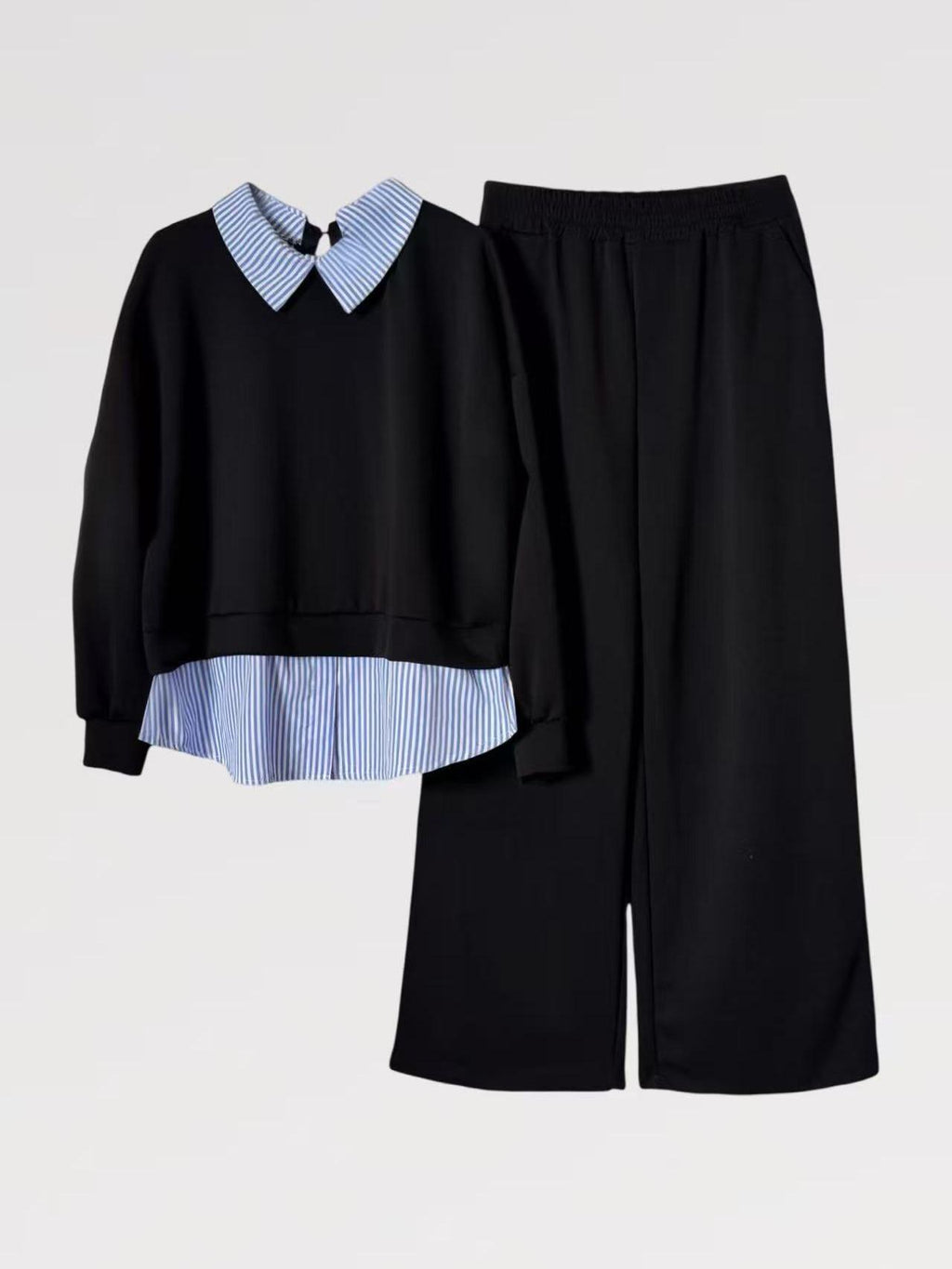 Completo Urban Chic Colletto a Contrasto - Made in Italy