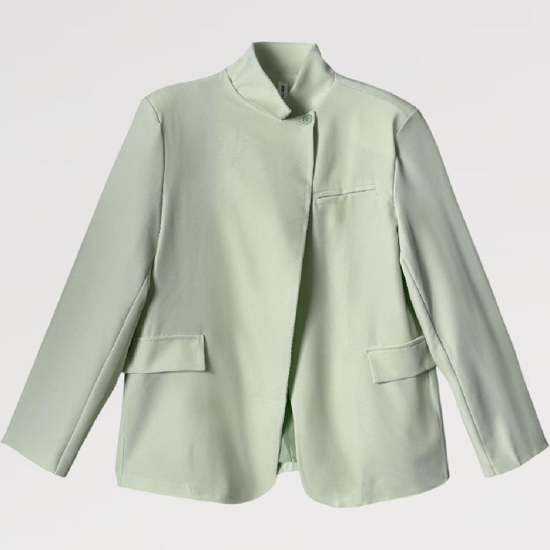 Blazer One Button Over Minimal Nero  – Made in Italy vestibilita' over