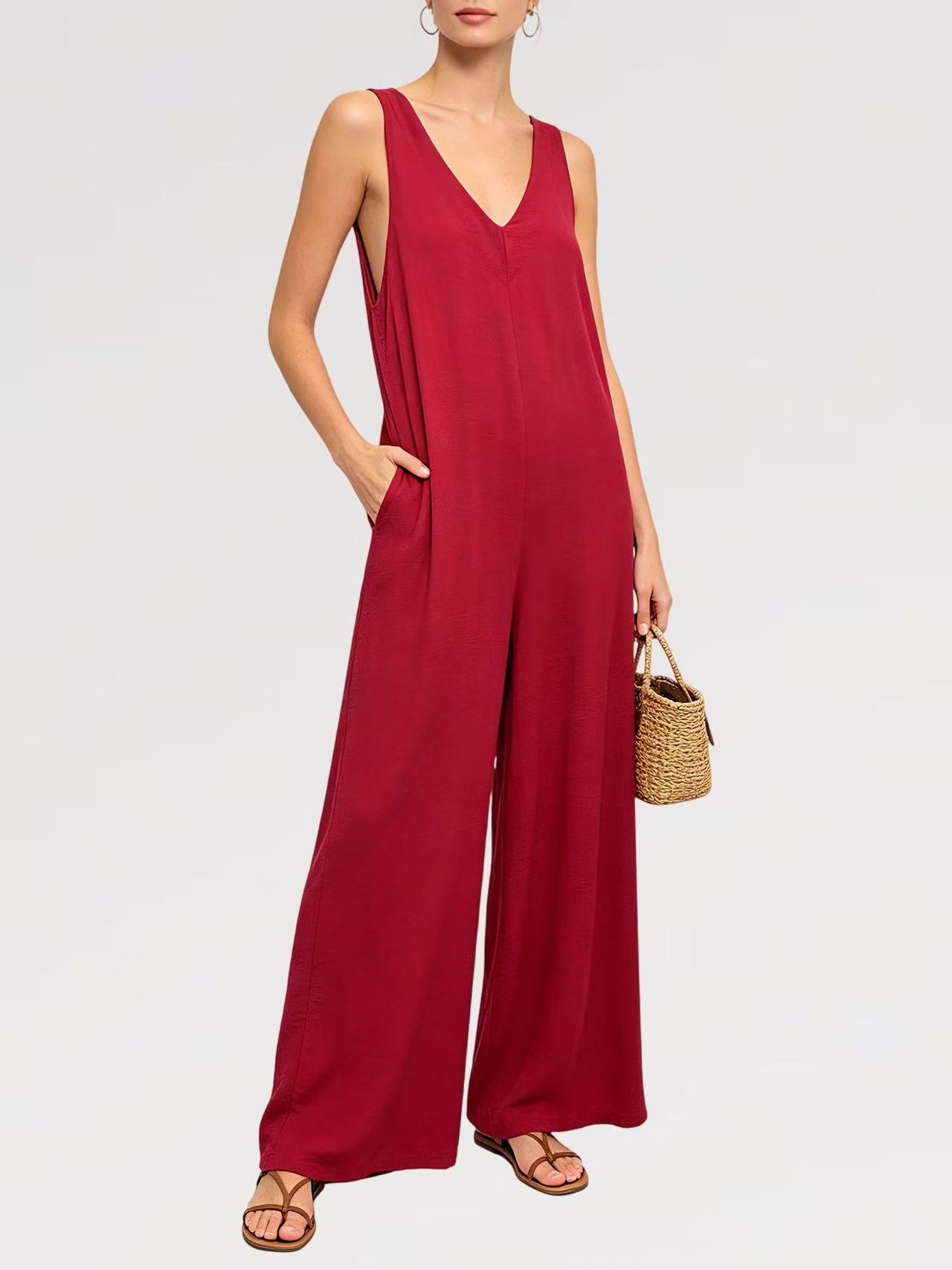 Tuta Infinity Flow – Jumpsuit Palazzo Viscosa - Made in Italy