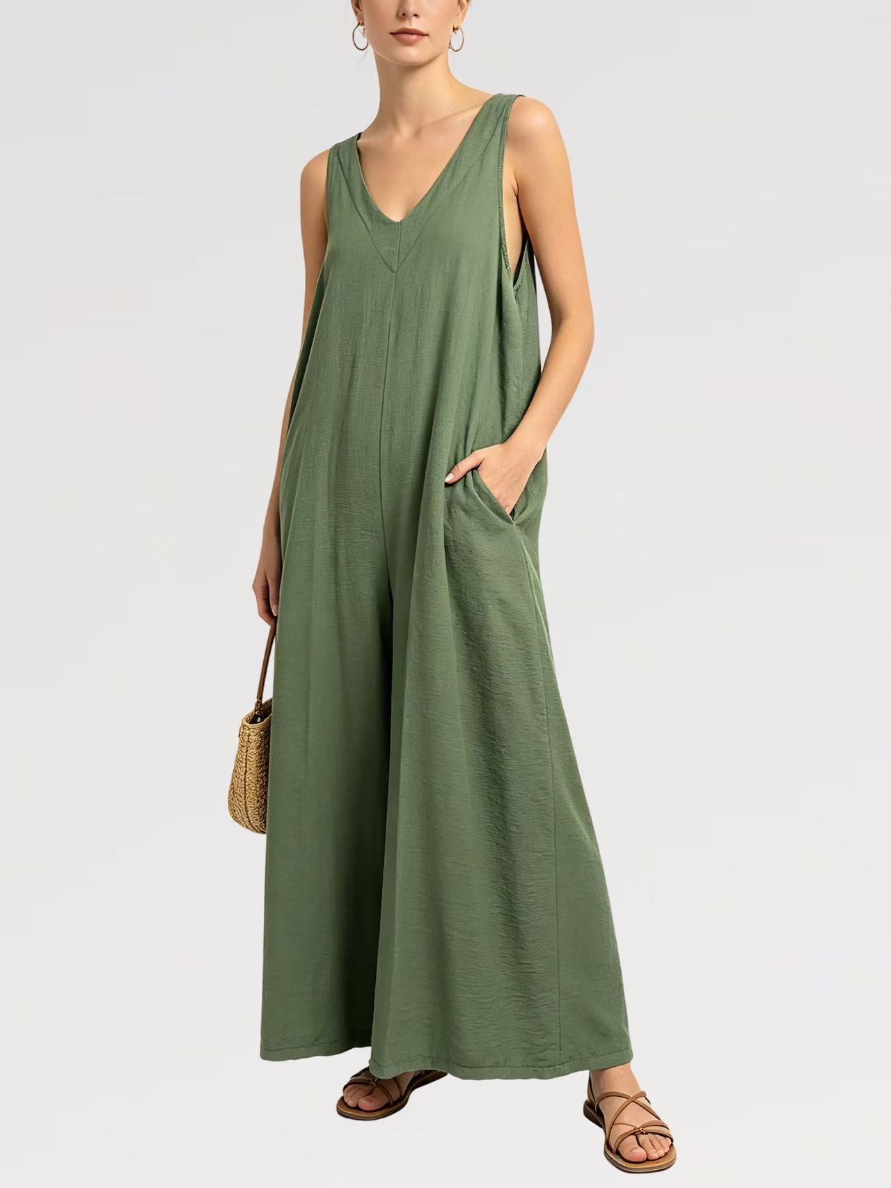 Tuta Infinity Flow – Jumpsuit Palazzo Viscosa - Made in Italy
