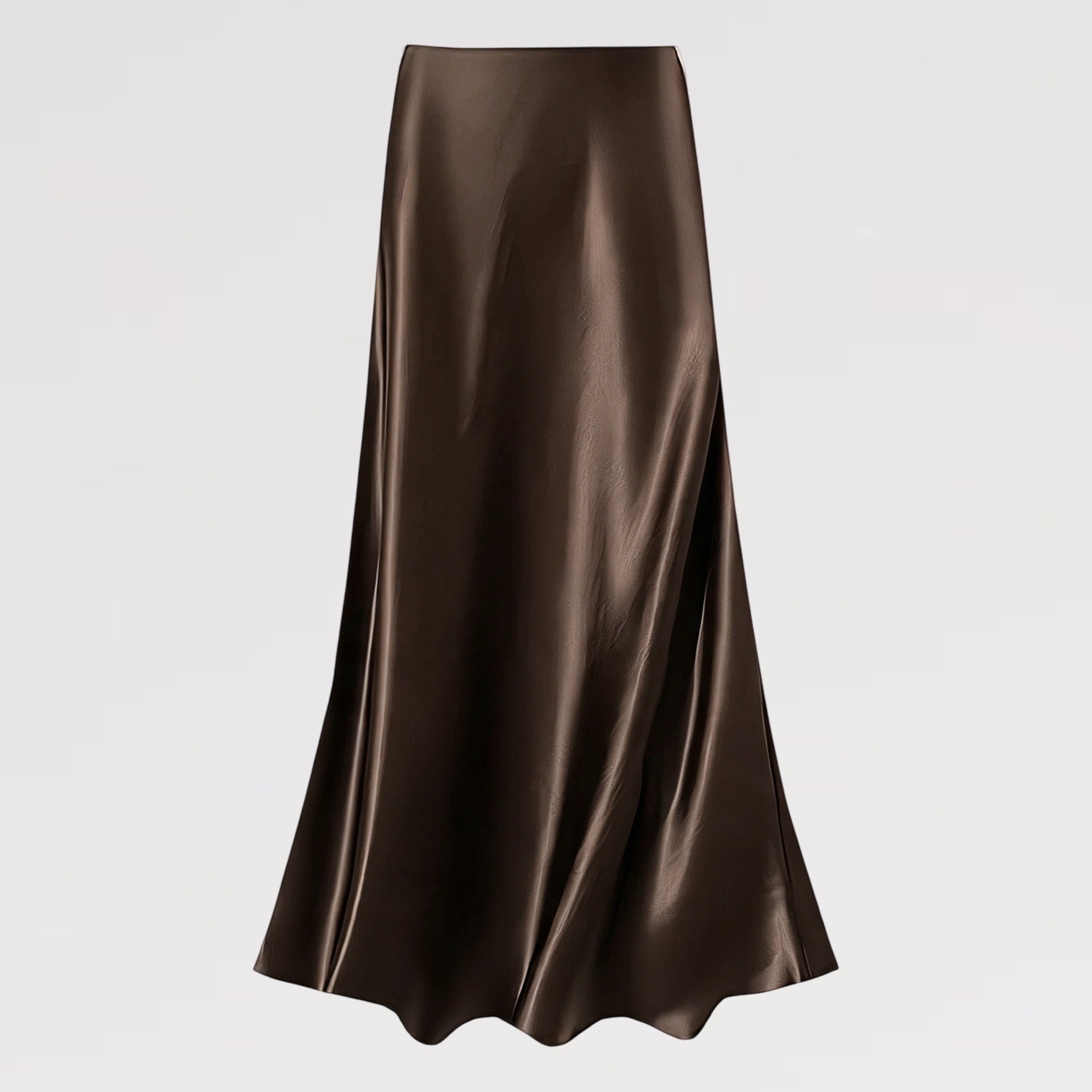 【Lady First】Gonna Lunga Effetto Raso Made in Italy con Finish Luminoso e Setoso Taglio Fluido e Elasticizzata per Comfort e Eleganza Perfetta per Occasioni Speciali