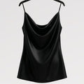 【Lady First】Canotta FLAVIA  a collo cadente, tessuto opaco, - Made in Italy