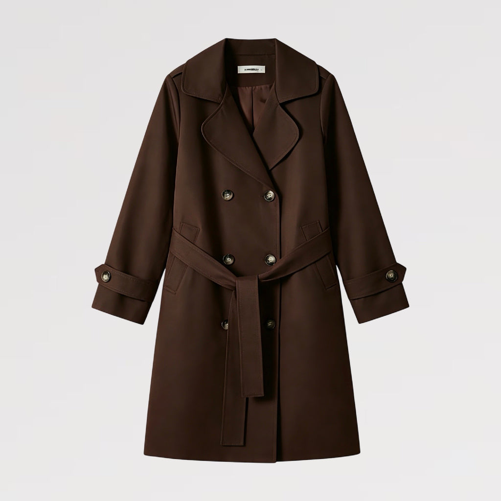 【Lady First】Trench Coat Elegance - Made in Italy - Eleganza Italiana con Stile Distintivo e Design Affascinante Sette Colori Eleganti Cuffia