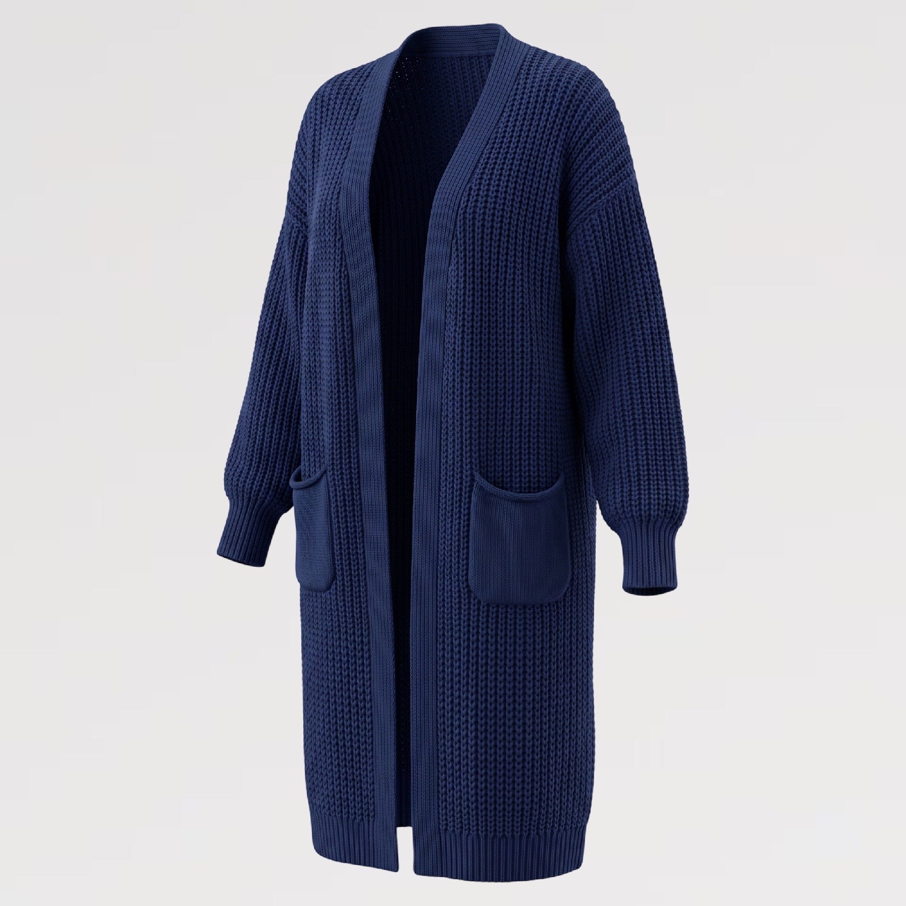 【Lady First】Maxi Cardigan MARA Comfort Soft Style  – Made in Italy