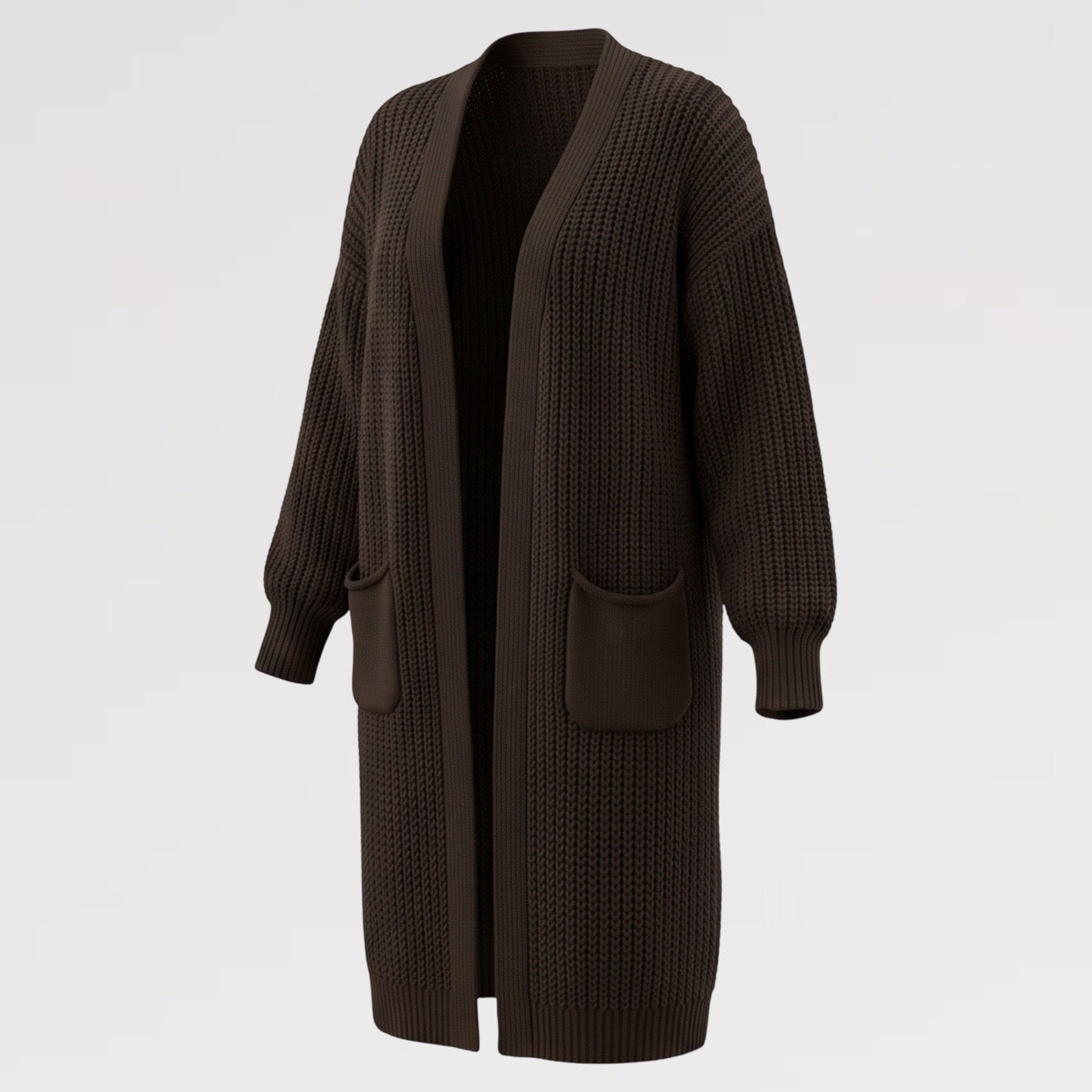 【Lady First】Maxi Cardigan MARA Comfort Soft Style  – Made in Italy