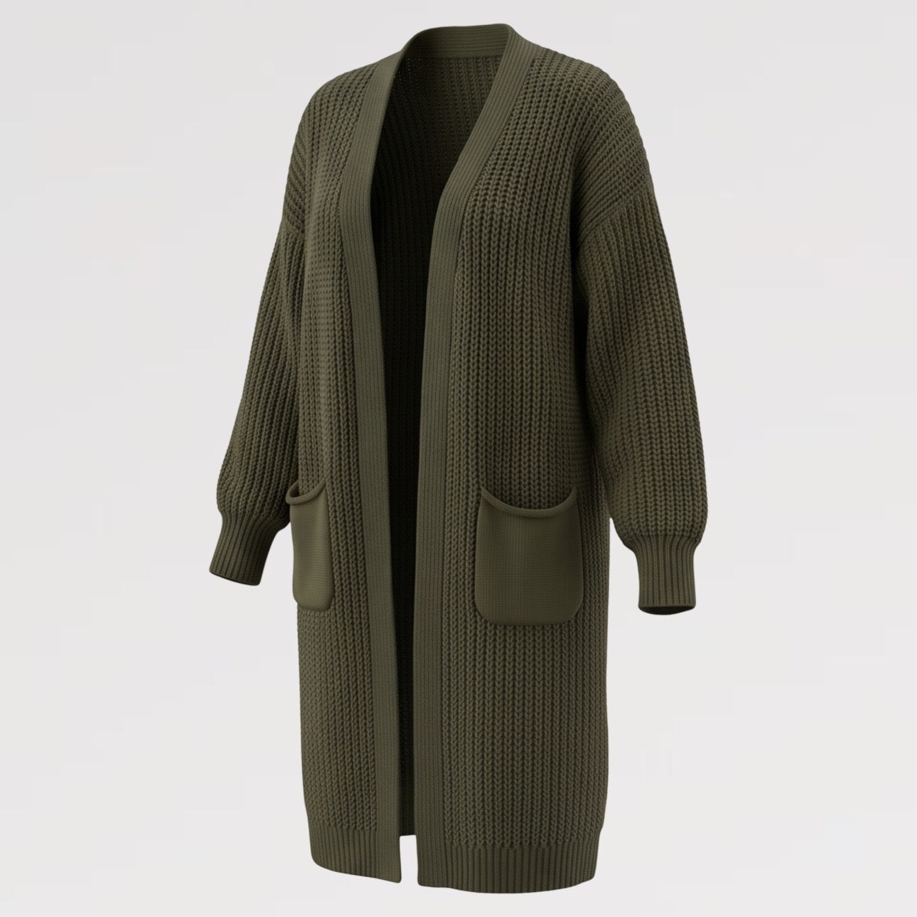 【Lady First】Maxi Cardigan MARA Comfort Soft Style  – Made in Italy