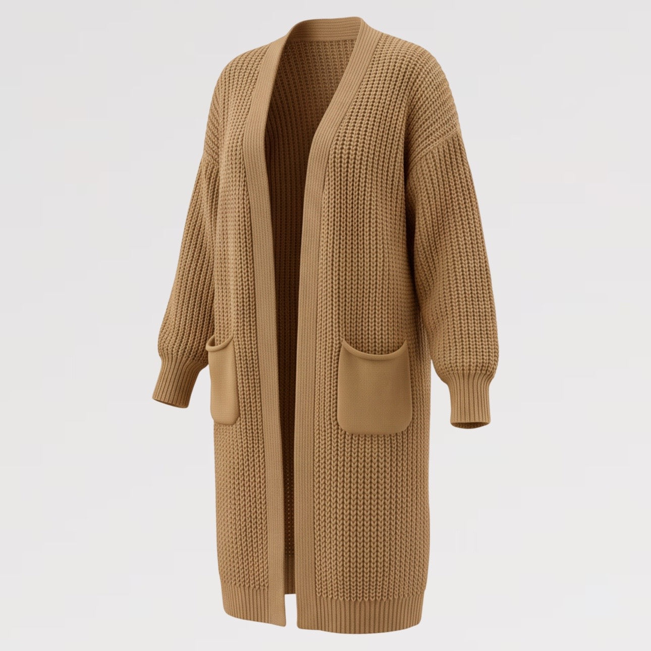 【Lady First】Maxi Cardigan MARA Comfort Soft Style  – Made in Italy