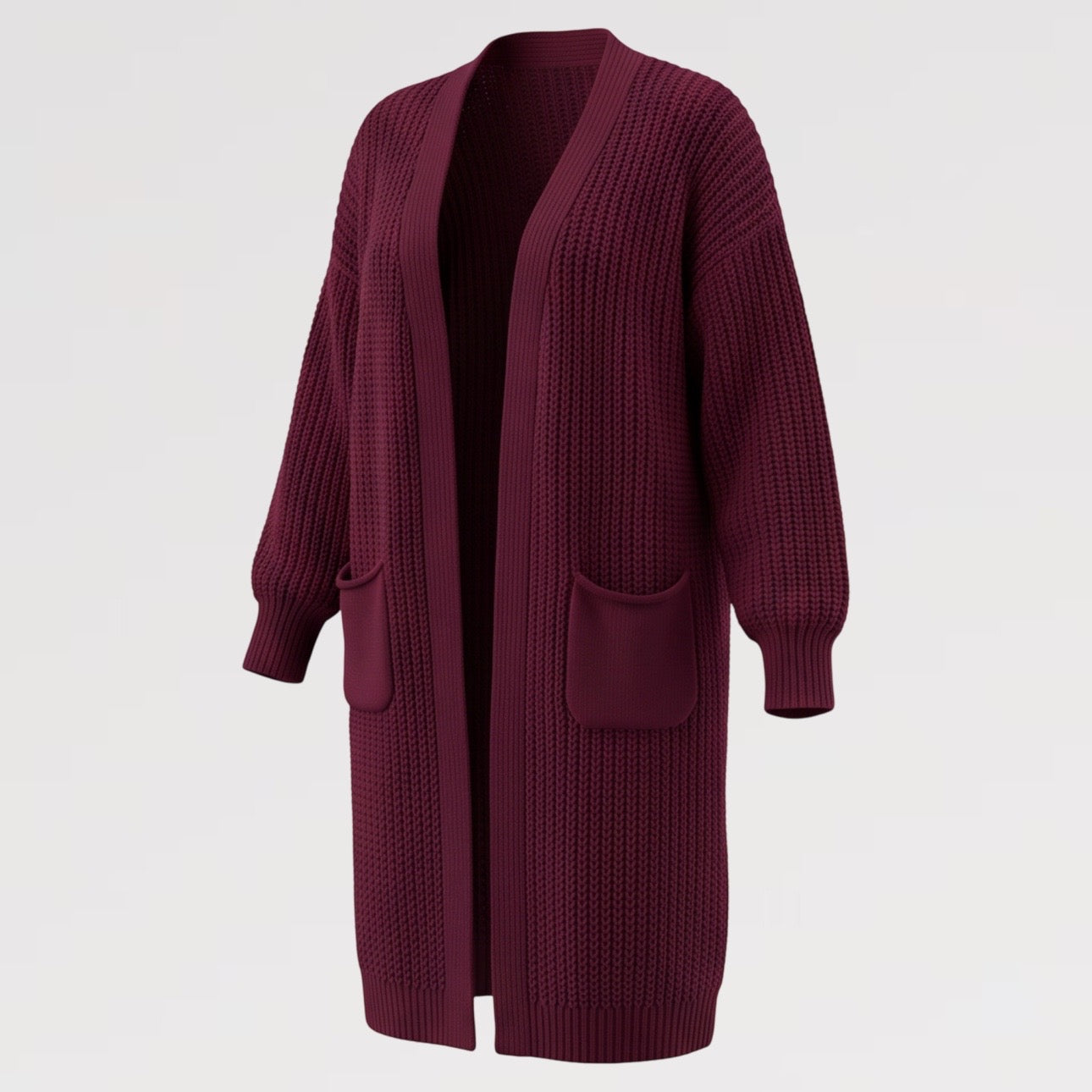 【Lady First】Maxi Cardigan MARA Comfort Soft Style  – Made in Italy