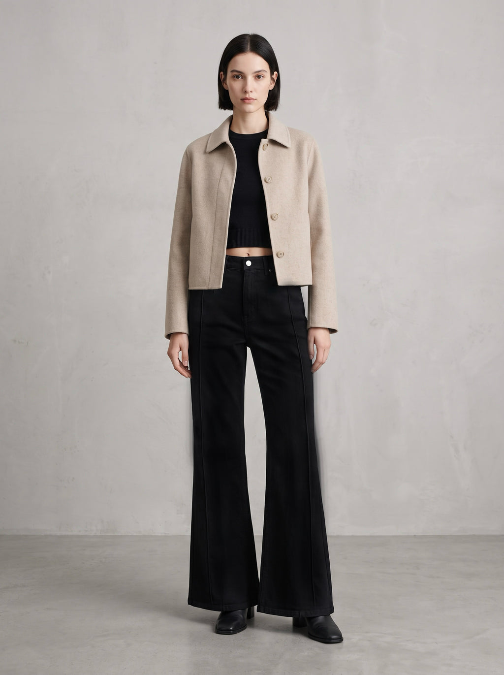 【Lady First】Jeans Angela a zampa vita alta