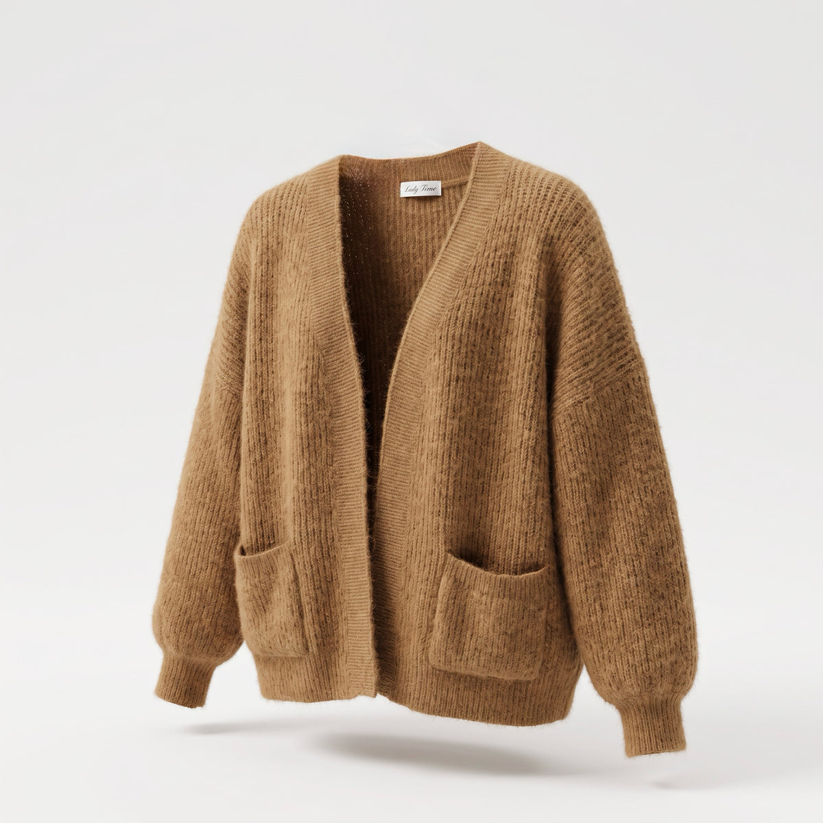 【Lady First】Cardigan GAIA corto oversize Misto Lana - Made in Italy
