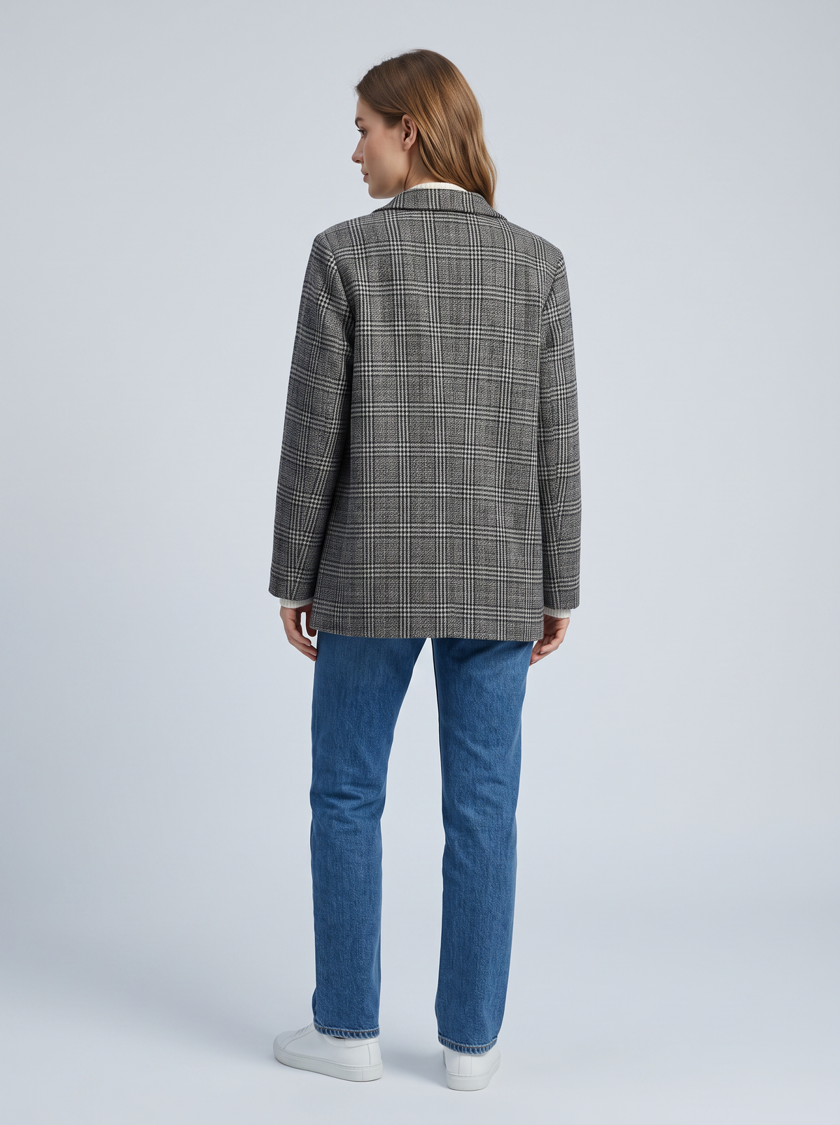 【Lady First】Blazer Monica oversize a quadri  | Giacca donna made in Italia