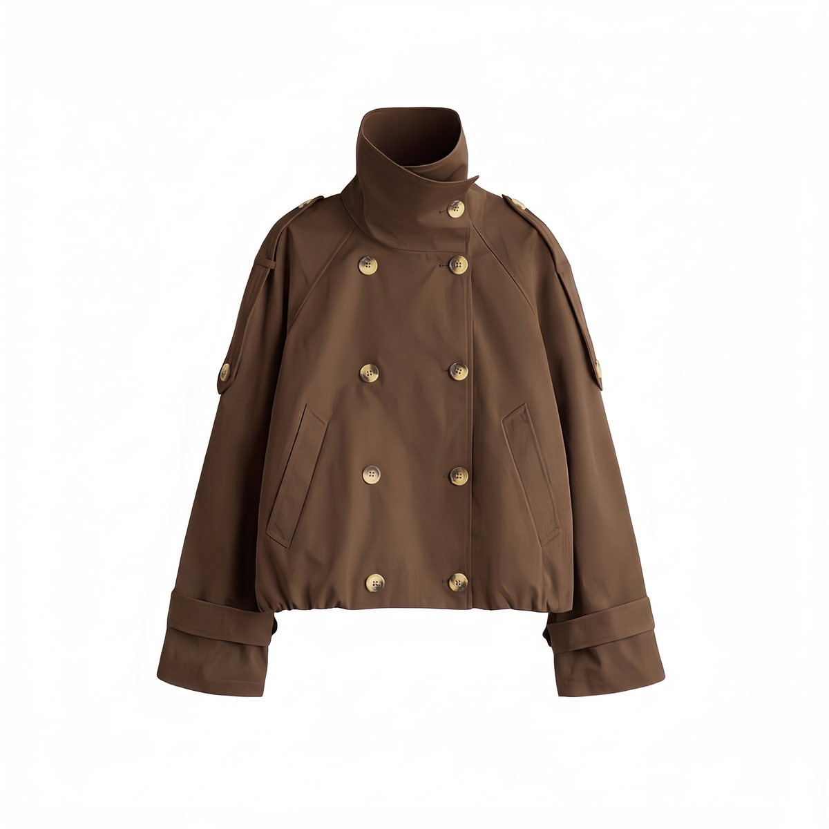 【Lady First】Alessia - Giacca Trench Corta Oversize - Made in Italy
