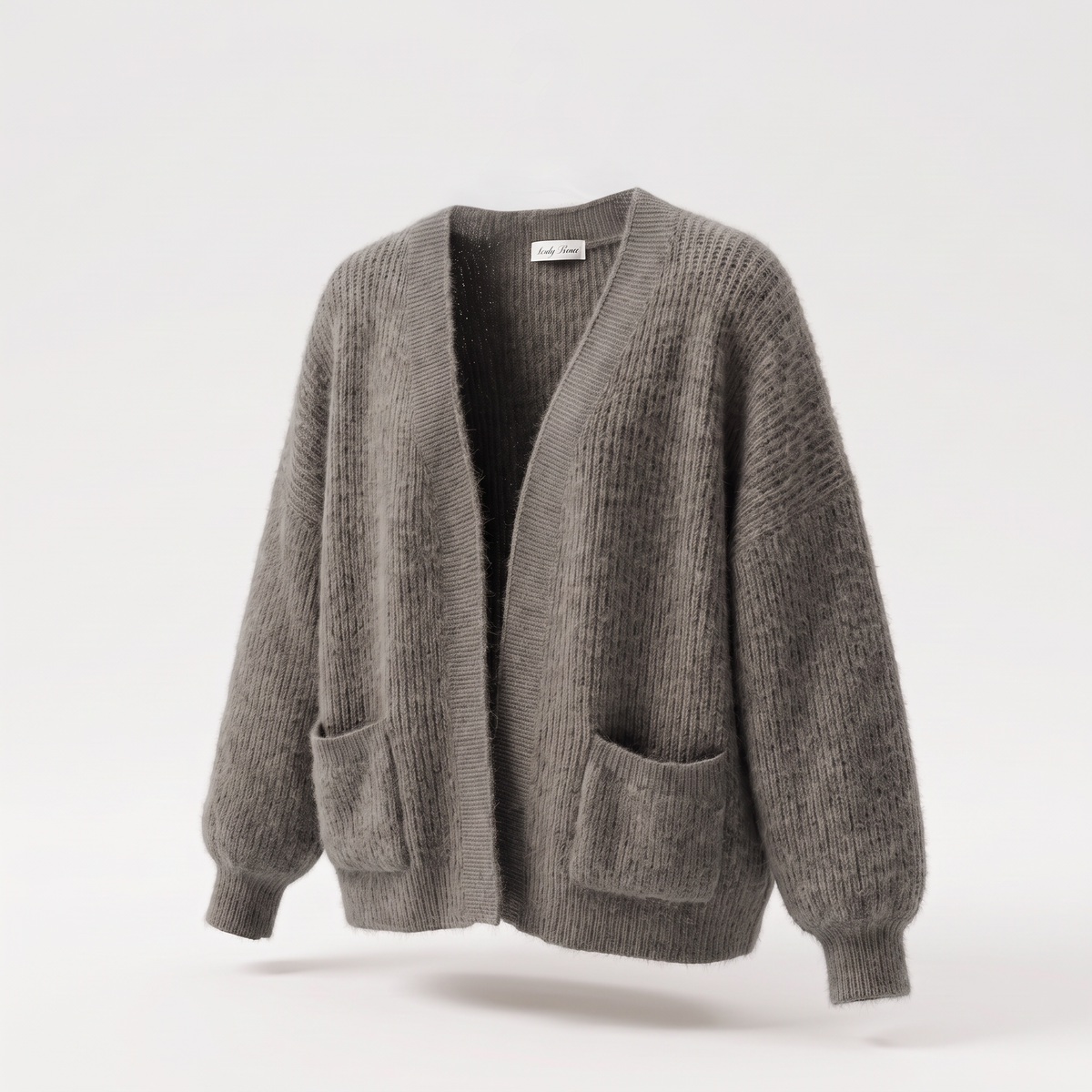 【Lady First】Cardigan GAIA corto oversize Misto Lana - Made in Italy
