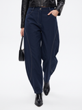 【Lady First】Pantalone Eva a taglio palloncino Elasticizzato, vita alta, Made in Italy