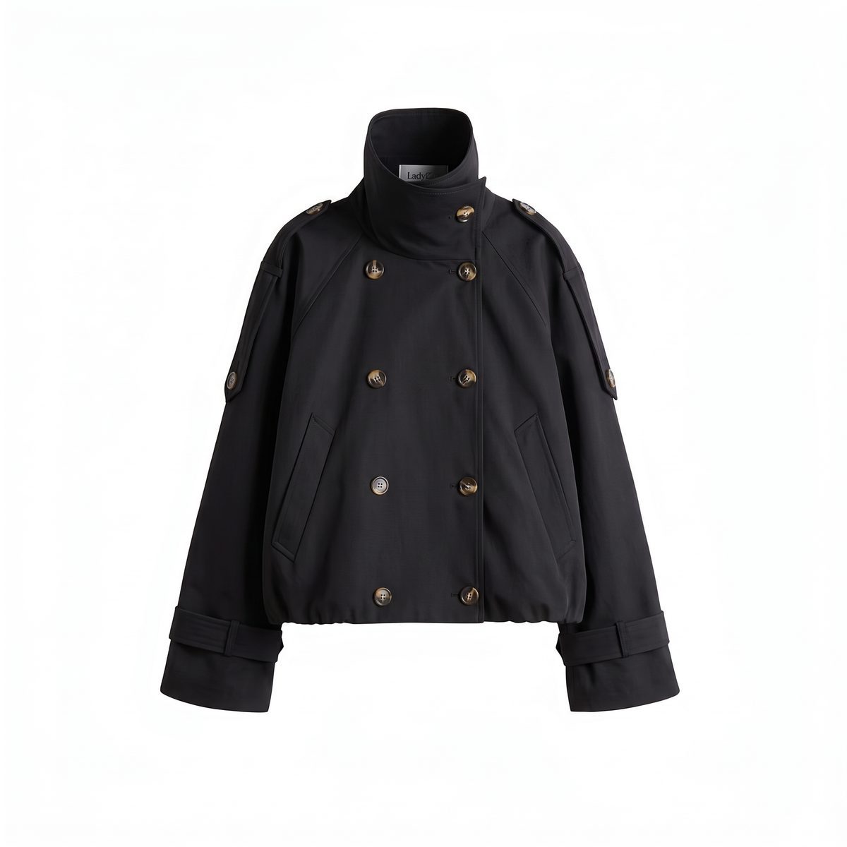 【Lady First】Alessia - Giacca Trench Corta Oversize - Made in Italy