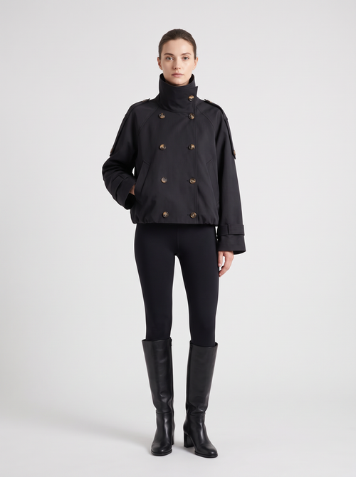 【Lady First】Alessia - Giacca Trench Corta Oversize - Made in Italy