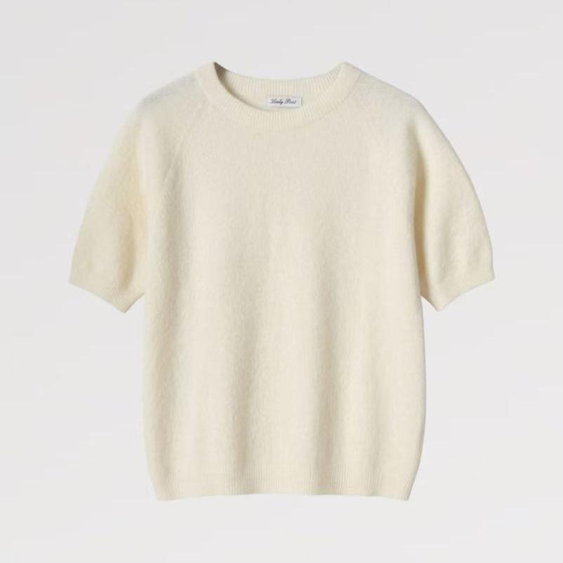 Maglia Nuvola Soft Made in Italy - Maglia a Manica Corta in Filato Morbido e Soffice - Ideale per Mezza Stagione o Sotto Giacca - Larghezza 96 cm, Lunghezza 60 cm - Promozione Speciale: 2 Pezzi con 20% Sconto e Spedizione Gratuita
