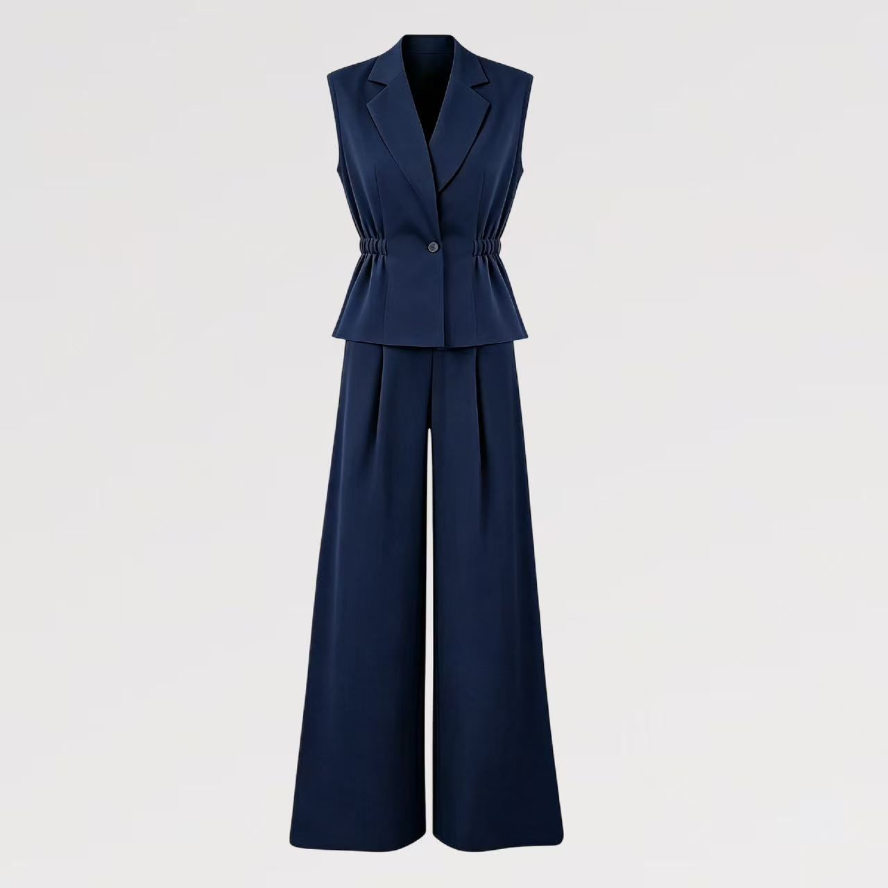 Completo 2 pezzi Gilet Sartoriale & Pantalone Palazzo - Made in Italy