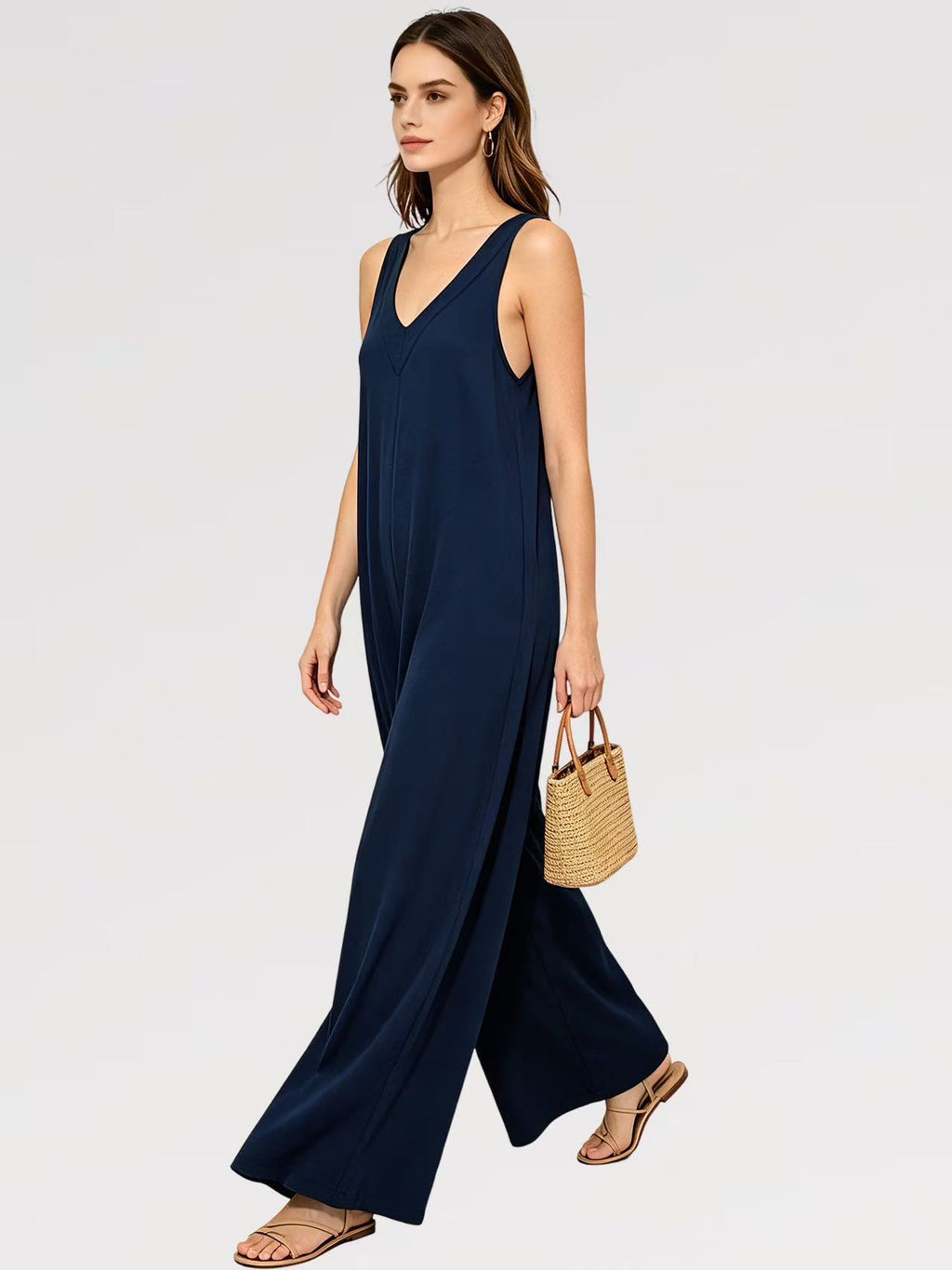 Tuta Infinity Flow – Jumpsuit Palazzo Viscosa - Made in Italy