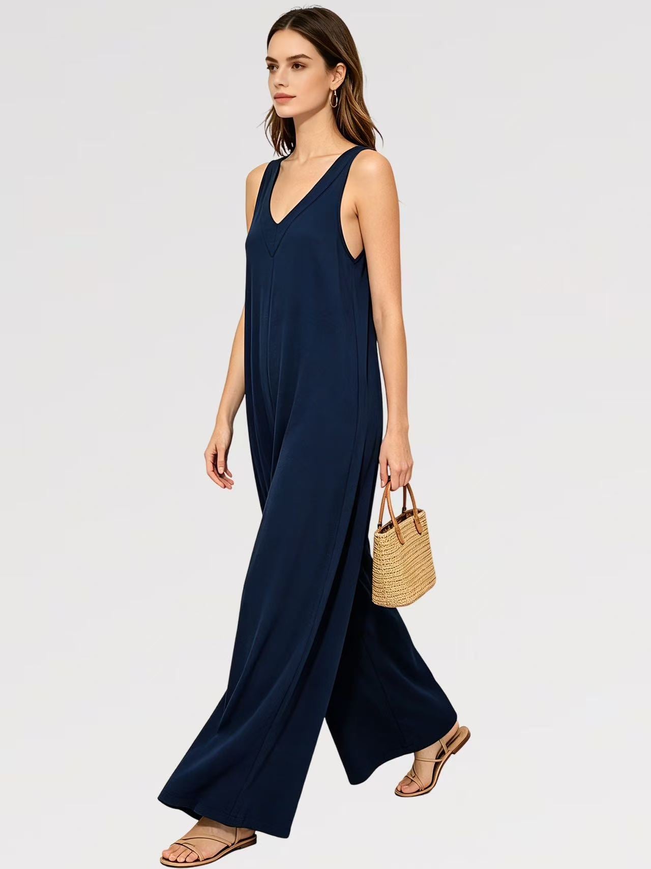 Tuta Infinity Flow – Jumpsuit Palazzo Viscosa - Made in Italy