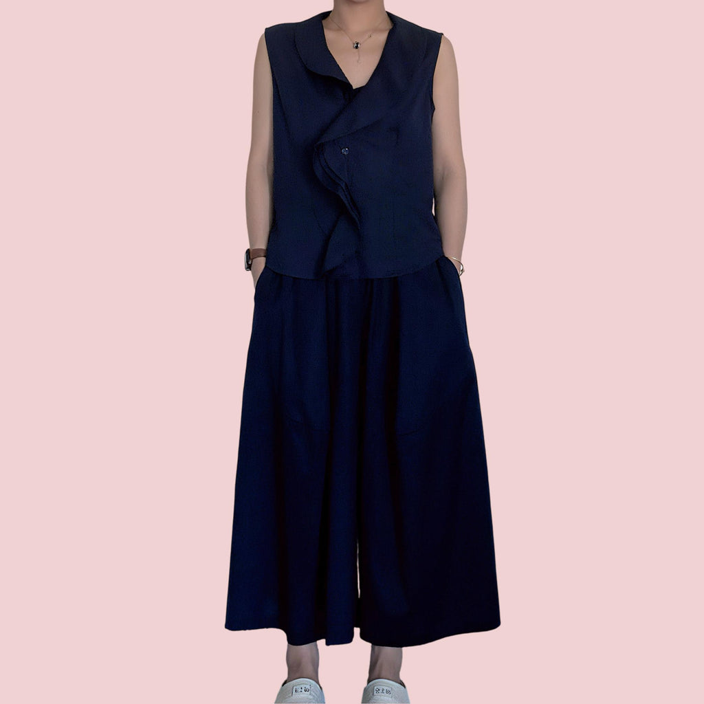 Completo in cotone "Onde chic" - Coordinato set 2 pezzi - Made in Italy