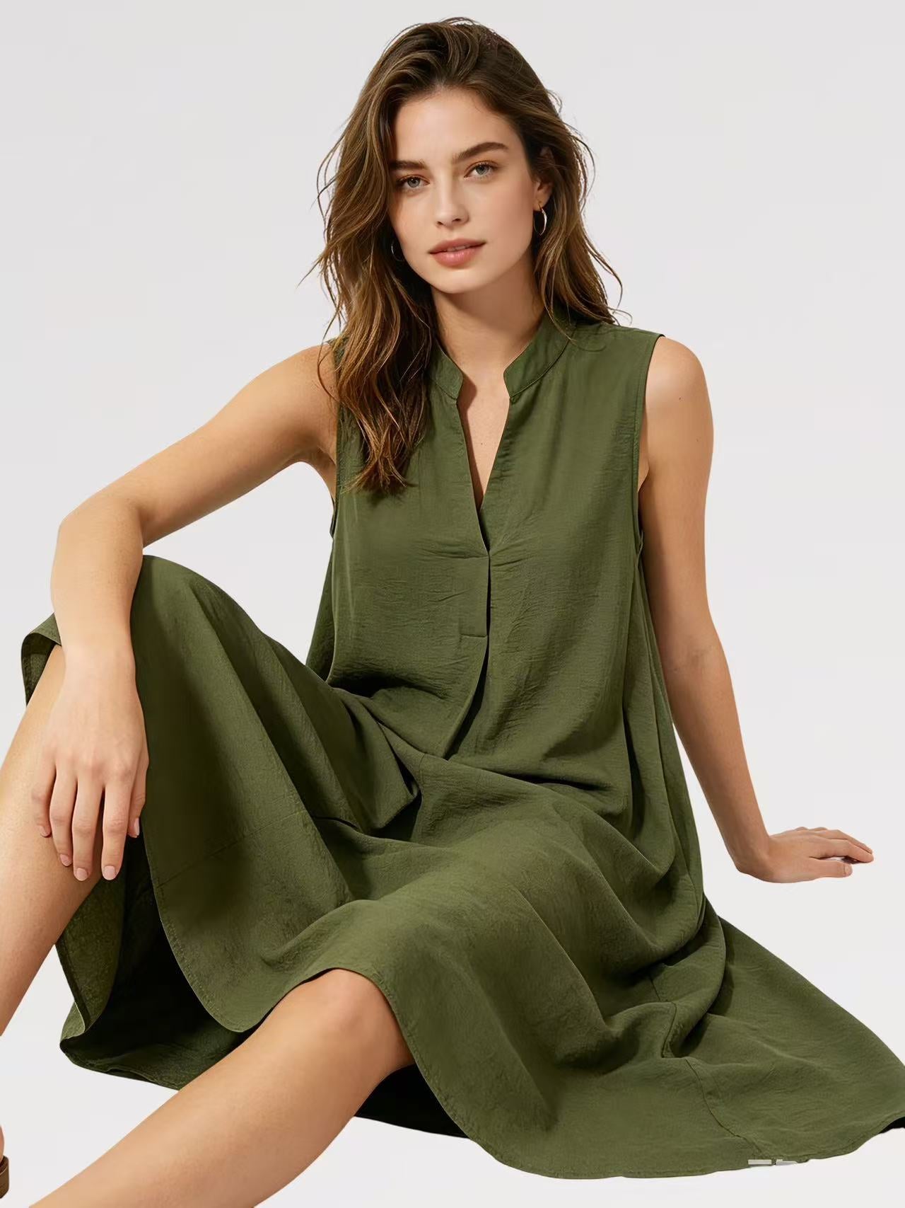Abito Maxi Dress Fluido - Made in Italy