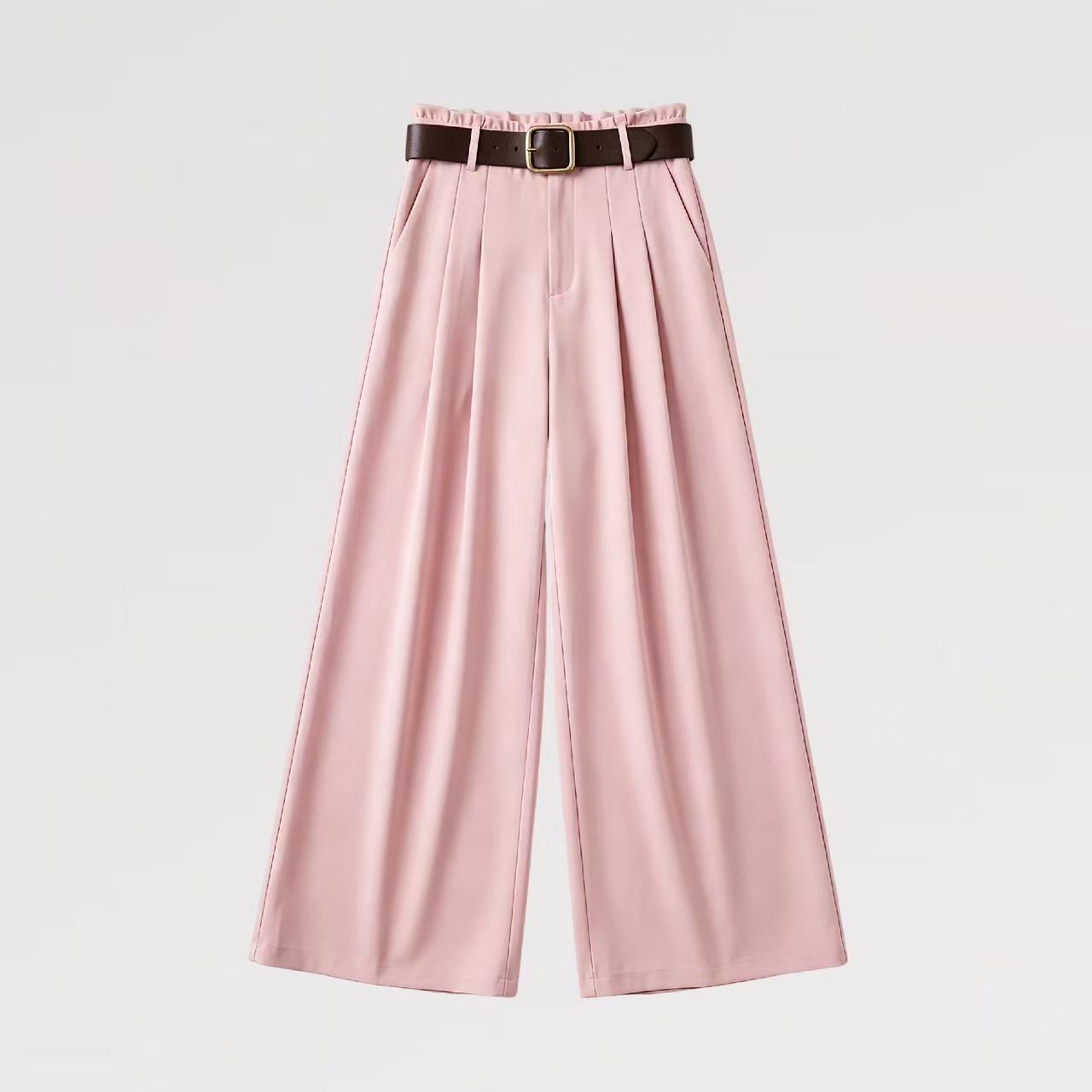 Pantalone Palazzo con Cintura in Vita - Made in Italy