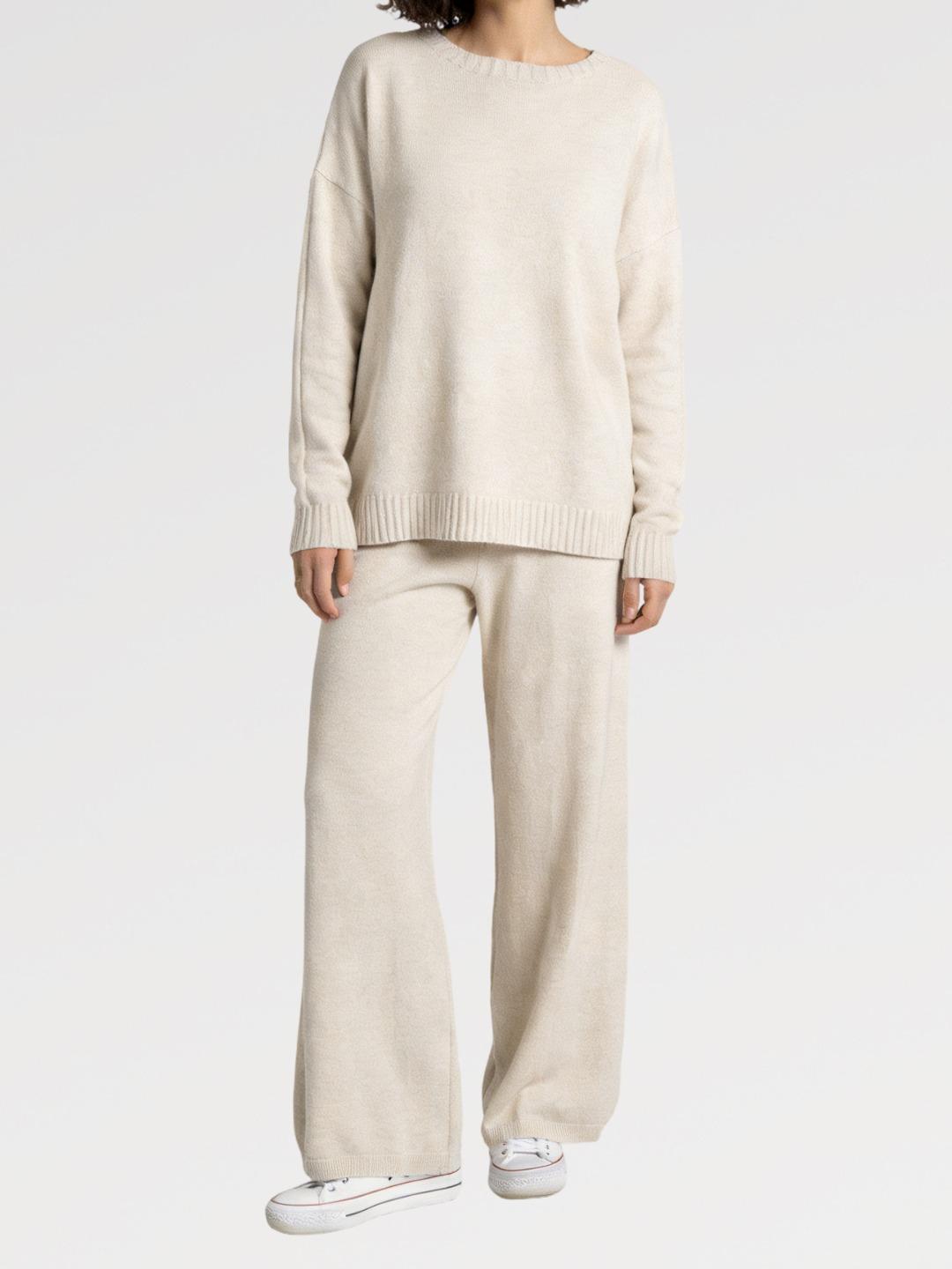 Completo Comfort Luxe in Maglieria - Made in Italy Set Lounge Casual Set Di Abbigliamento Coordinato