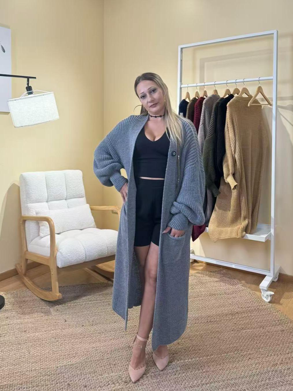 Maxi Cardigan Comfort Soft Style  – Made in Italy
