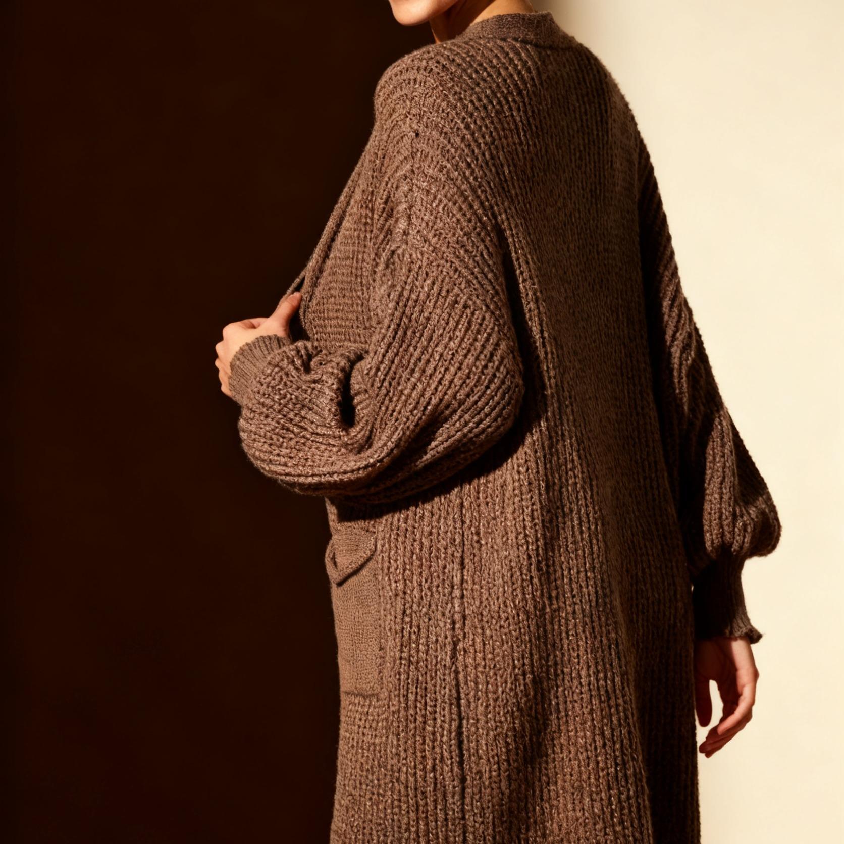 Maxi Cardigan Comfort Soft Style  – Made in Italy