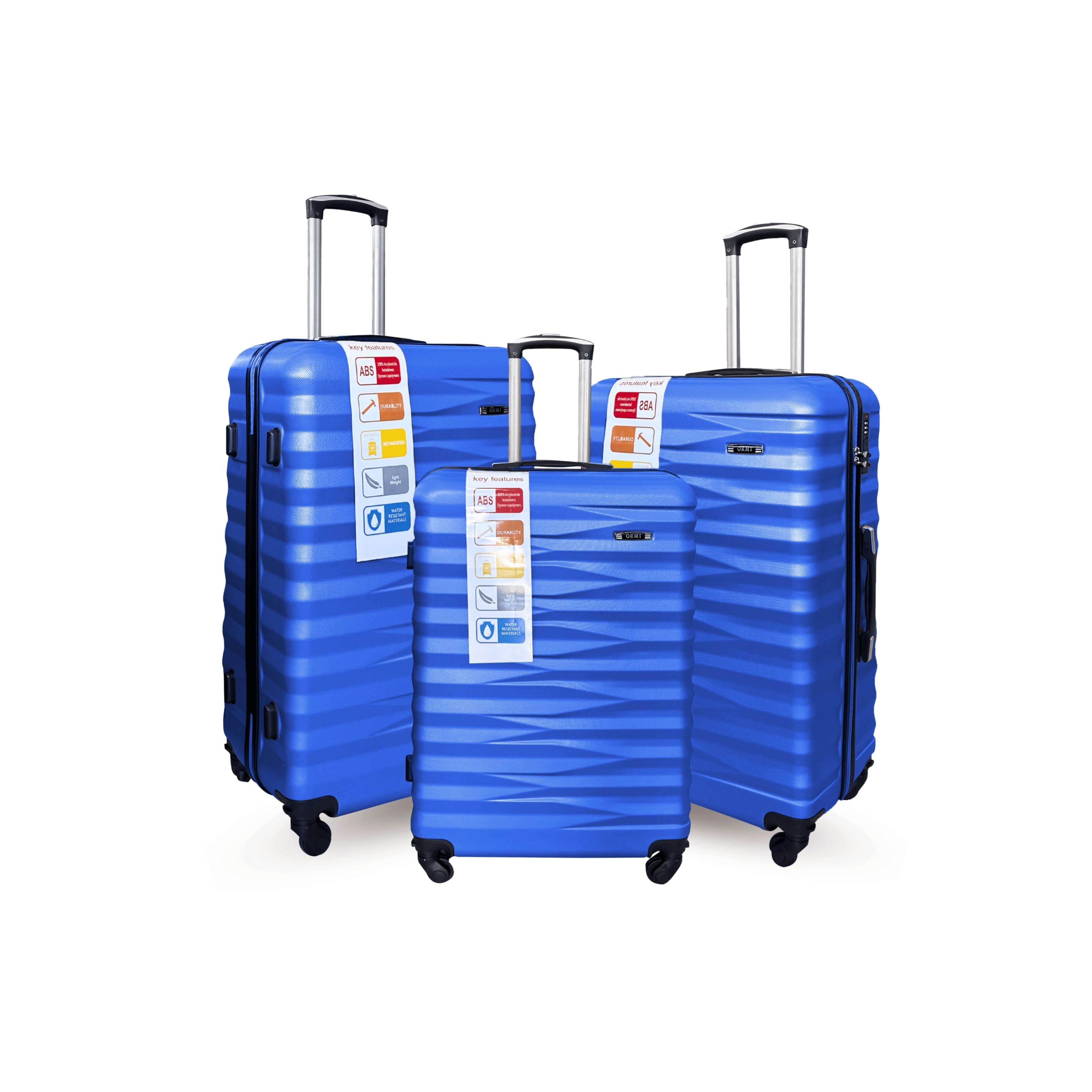 Set 3 Valigie ORMI WaveStyle (3 Pezzi) – S/M/L