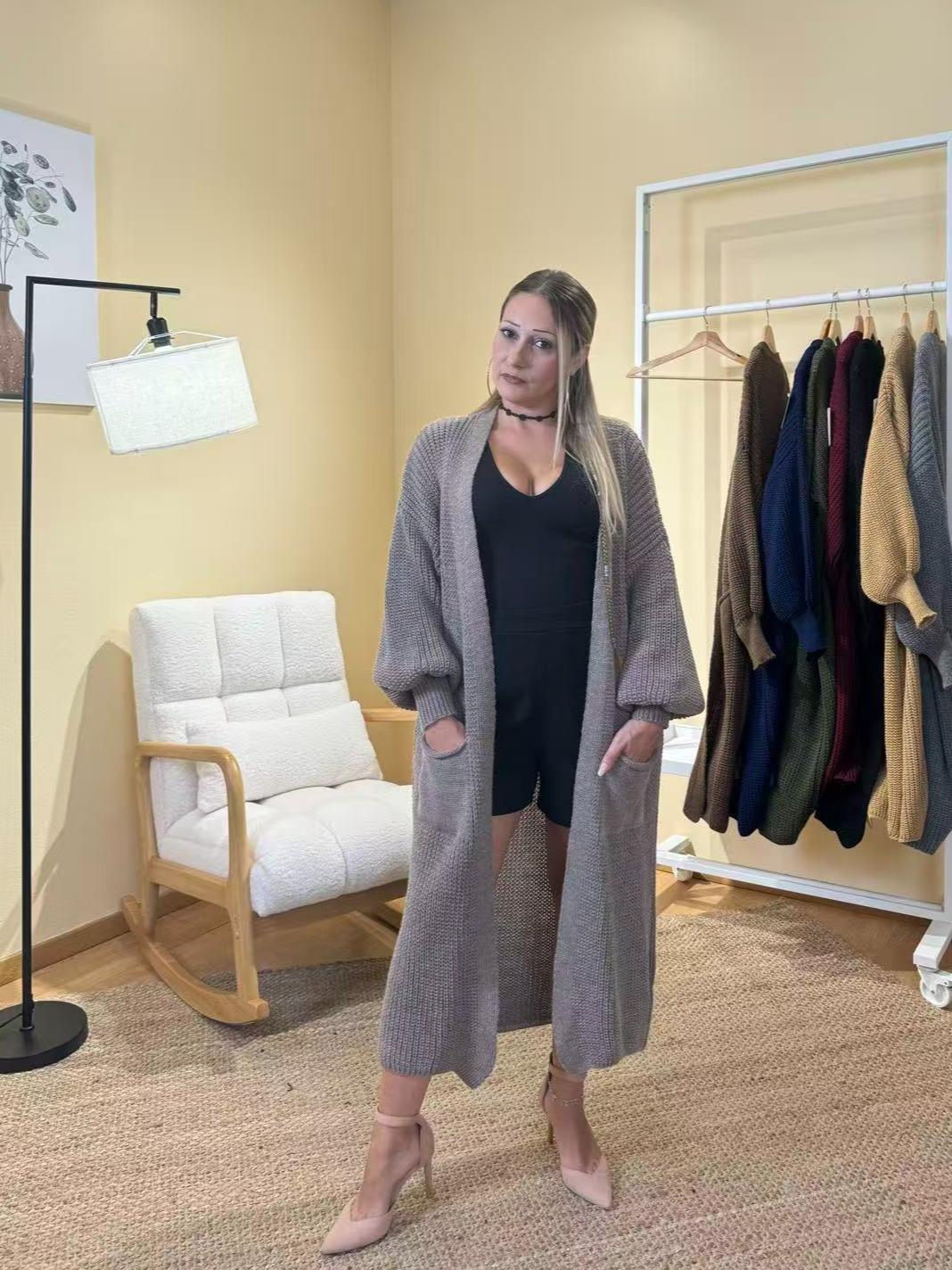 Maxi Cardigan Comfort Soft Style  – Made in Italy