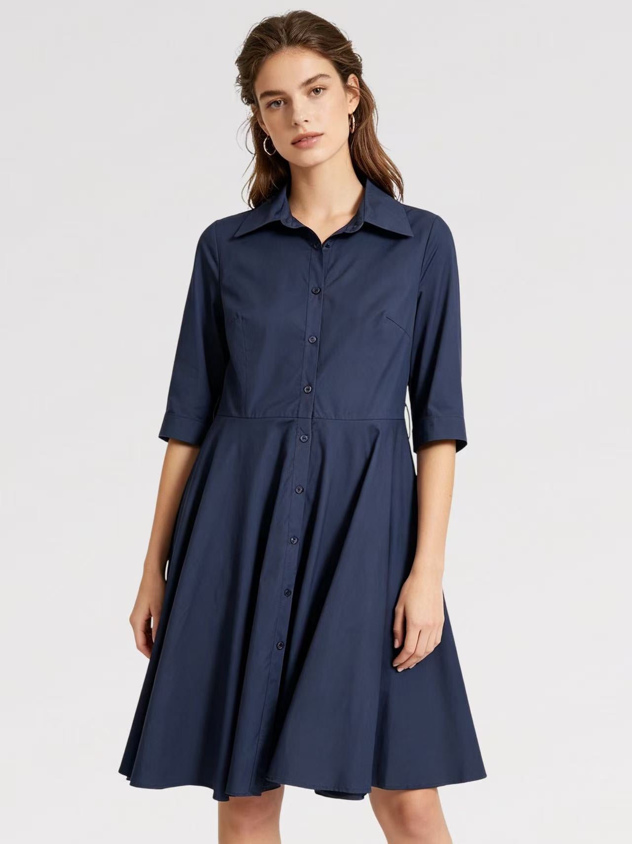 Abito Camicia  100% Cotone - Made in Italy