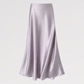 【Lady First】Langer Satin-Rock Made in Italy mit glänzendem und seidigem Finish, fließendem Schnitt und Stretchanteil für Komfort und Eleganz – perfekt für besondere Anlässe