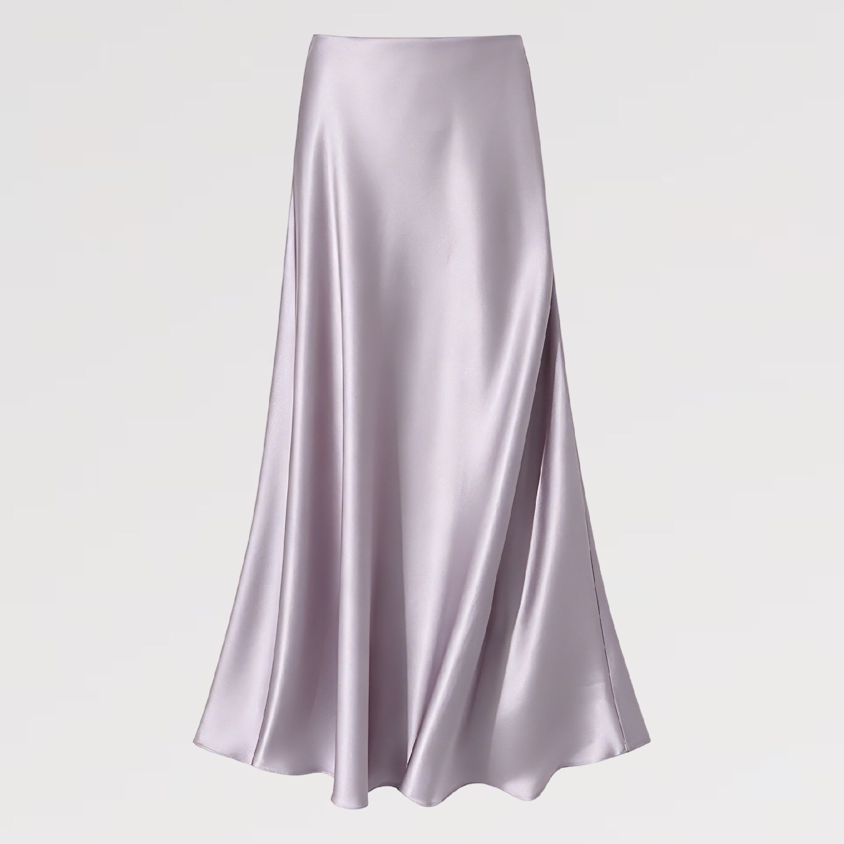 【Lady First】Gonna Lunga Effetto Raso Made in Italy con Finish Luminoso e Setoso Taglio Fluido e Elasticizzata per Comfort e Eleganza Perfetta per Occasioni Speciali