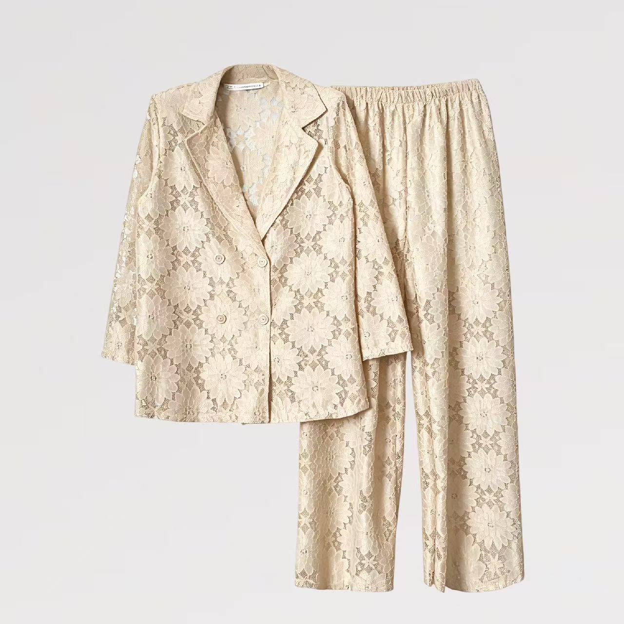 【Lady First】Completo Tailleur in Pizzo - Made in Italy