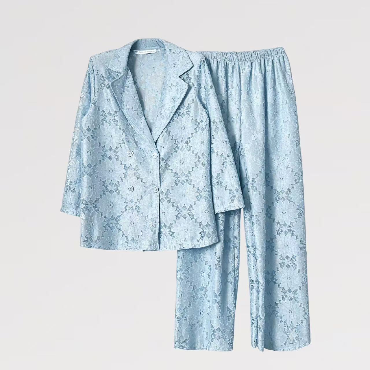 【Lady First】Completo Tailleur in Pizzo - Made in Italy